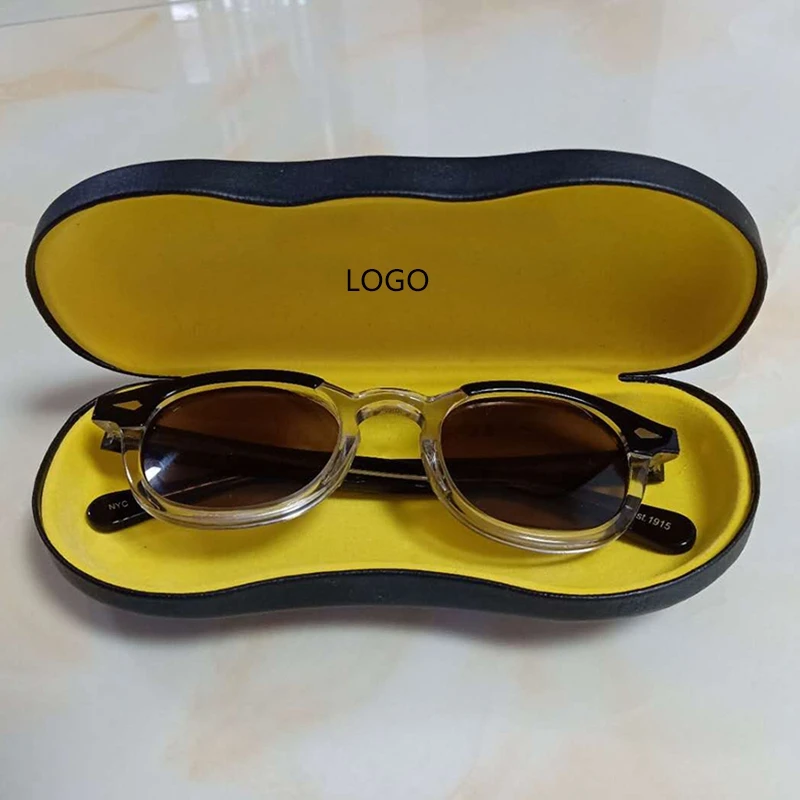 Очки солнцезащитные мужские/женские поляризационные в ацетатной оправе с