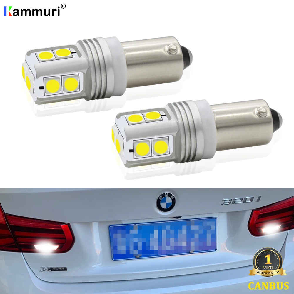Ксеноновый белый 10 SMD Canbus H21W BAY9S светодиодный светильник для 2016 up BMW F30 3 серии 320i 328i