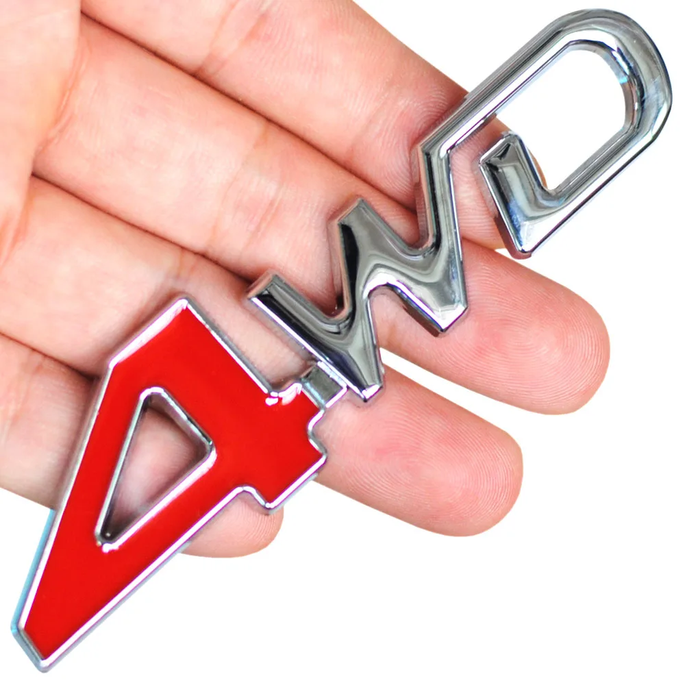 Автомобильный Стайлинг 3D хромированная металлическая наклейка эмблема 4WD 4x4