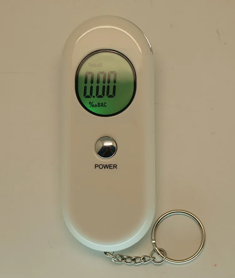 Профессиональный Тестер дыхания спирта анализатор дыхания тест брелок устройство дыхания ЖК-экран