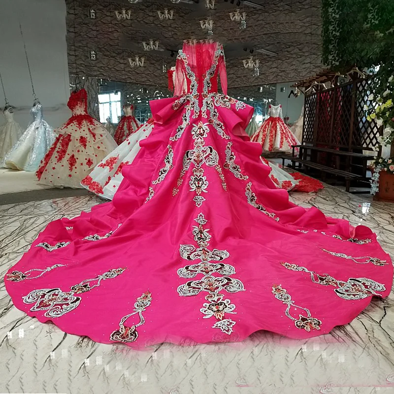 LS32779 королевский пурпурный вечернее платье o шея длинный tullesleeves зашнуруйте назад
