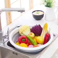folding portable basins bathroom foldable washbasin laundry tub fruit clean kitchen accessories travel camping cleaning basket