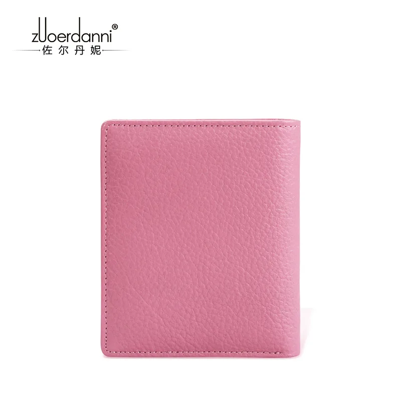 Тонкие кошельки унисекс из натуральной кожи Женский мини кошелек женский