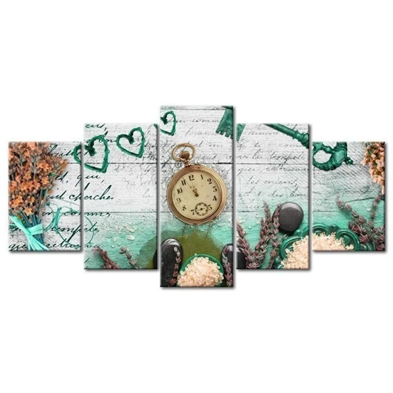 

5d diy diamond embroidery landscape watch diamond painting cross stitch square rhinestone 5PCS multiple paintings