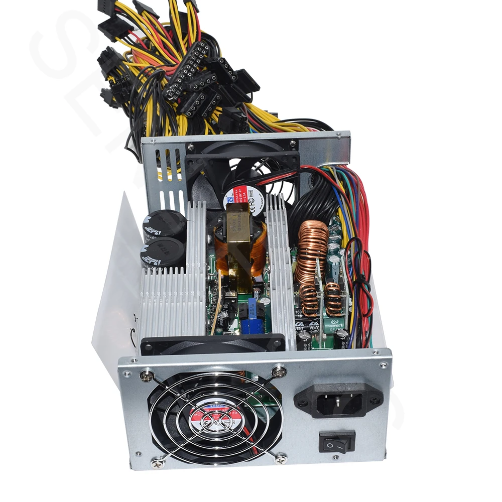 Блок питания 2000 Вт ATX Antminer PSU Майнинг блок для ПК Bitcoin Miner R9 380 390 RX 470/480 570 1060 A6 A7 S5 S7