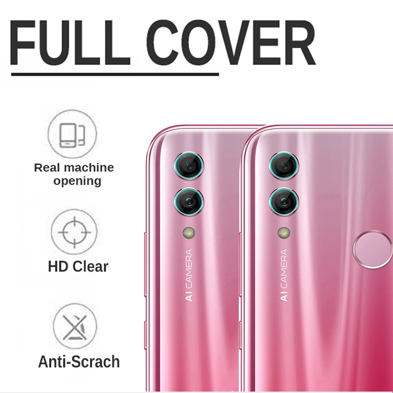 Закаленное стекло 2 в 1 для Huawei Honor 10i 10 Lite Защитное экрана легкая пленка |Защитные