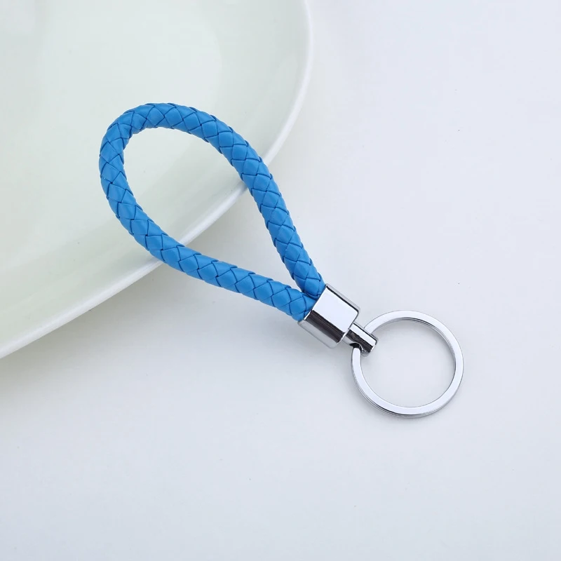 Плетеный брелок bts из искусственной кожи сумка для ключей DIY автомобильный