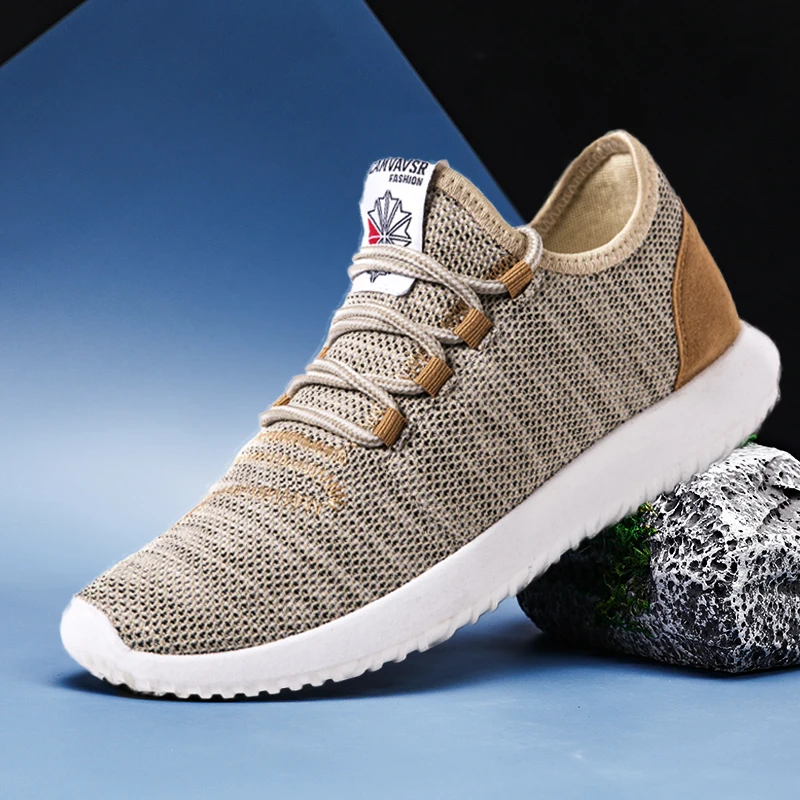 New sneakers men's light casual shoes size 47 Nice summer breathable fly woven mesh size 11 brand design cheap shoes