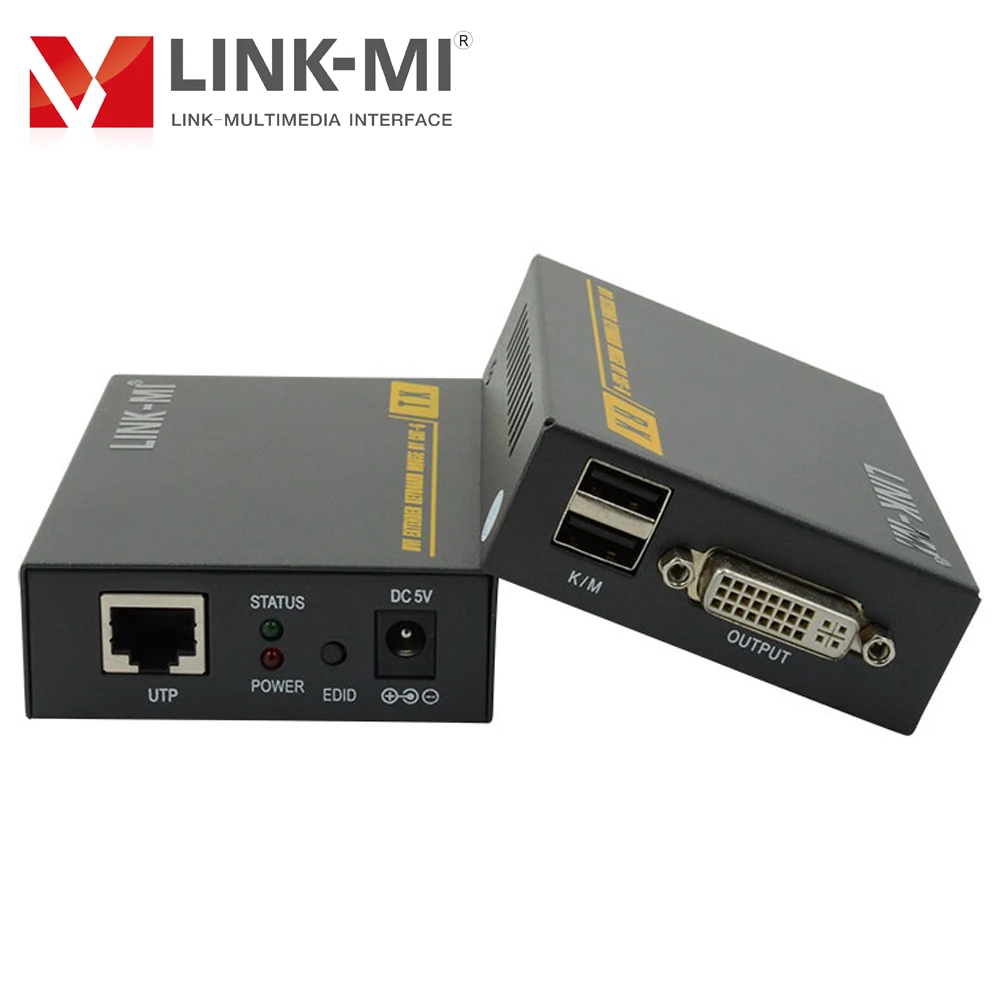 Фото Адаптер-удлинитель UTP, 60 м, DVI KVM, кабель CAT6, поддержка USB Keboard Mouse 3D 1080P EDID, подходит для многих дисплеев №4
