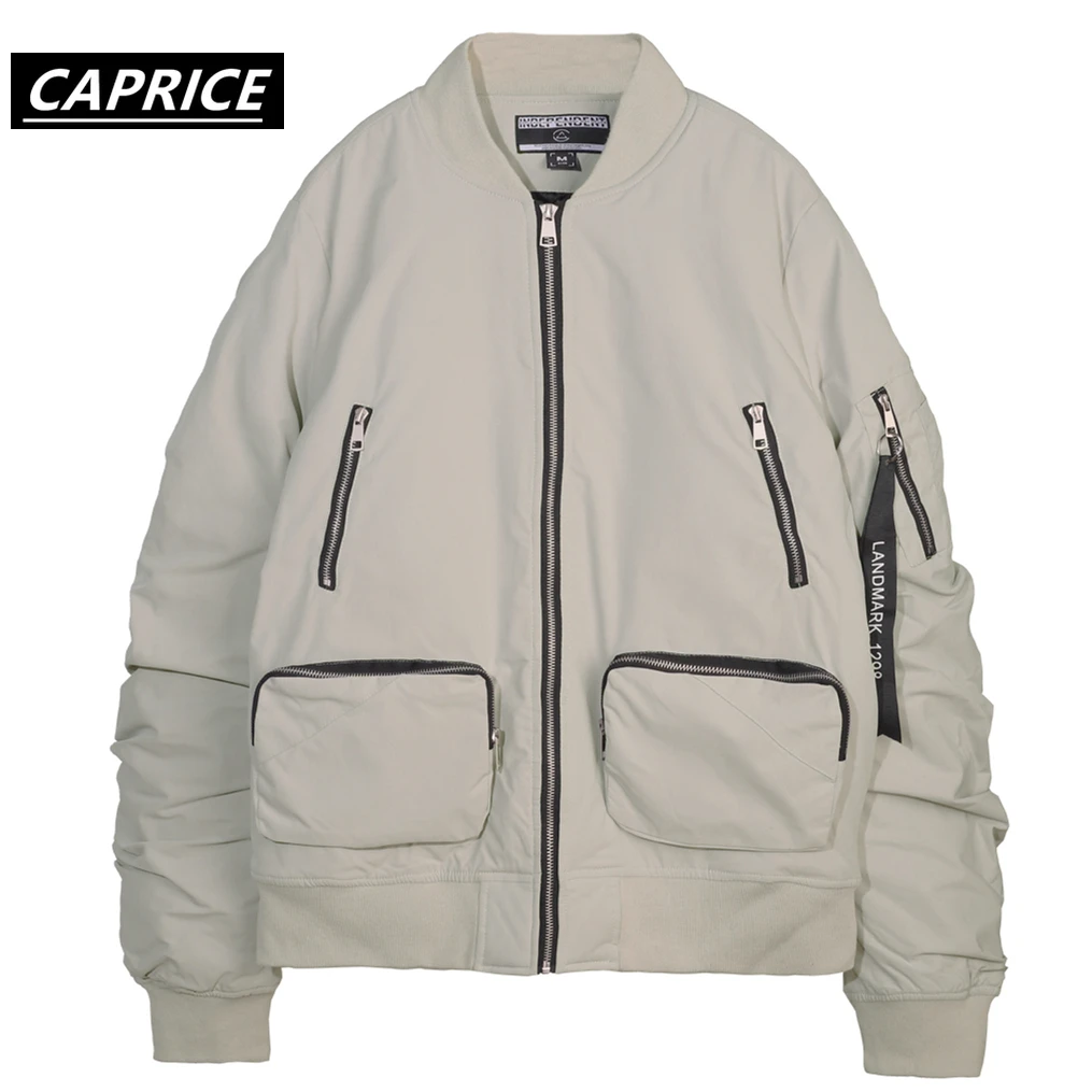 Куртка бомбер Мужская/женская с передним карманом на молнии|Мужские куртки| |