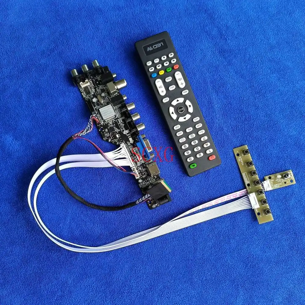 

1366*768 светодиодный цифровой 40Pin LVDS подходит LTN156AT02-A02/A04/A11/B01/C01/C07/C10 Экран накопитель карта комплект DVB AV VGA USB HDMI-Совместимость