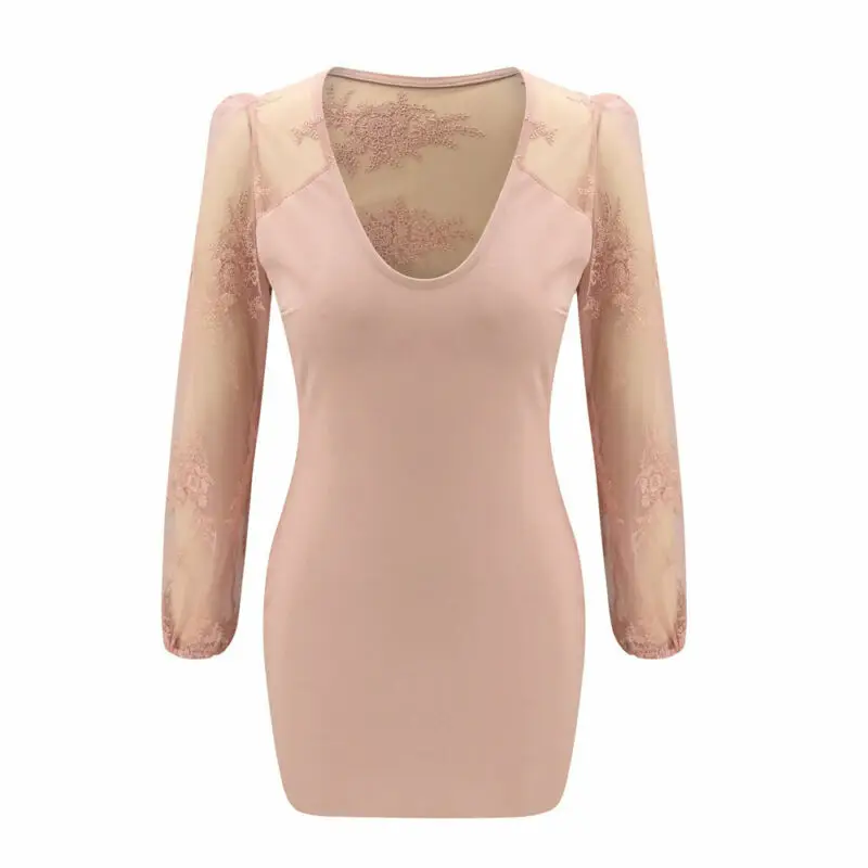 Новый 2020 летнее женское платье элегантное с цветочным рисунком и кружевами Bodycon