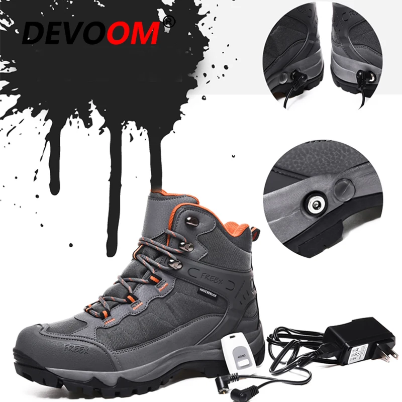 Зимние уличные водонепроницаемые походные ботинки мужские и женские с