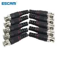 10pcs bnc male plug pin solderless straight angle video adapter bnc connector for cctv surveillance camera security system