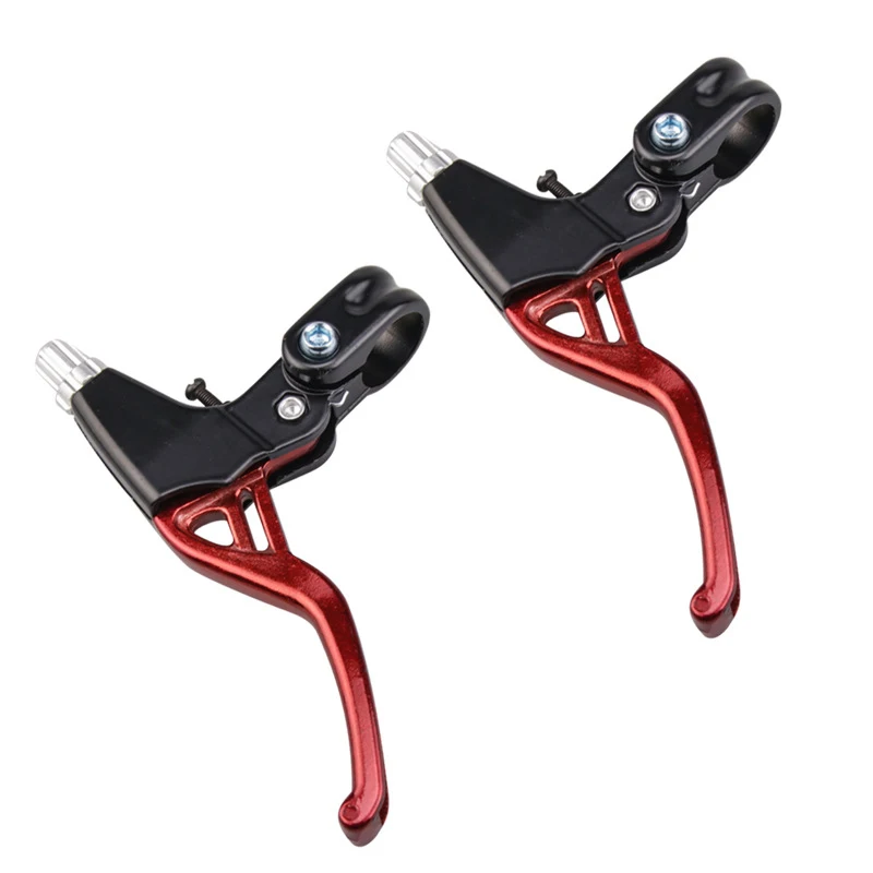 

High Quality 2Pcs Lightweight Bike Brake Lever Handle Mountain MTB Bicycle Cycling Brake Levers 2 Finger Bicycle Parts
