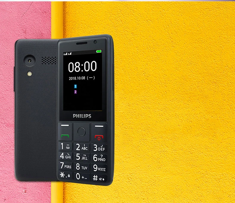 Philips E289 2,4 дюймов 1700 мАч Батарея Одна камера 4 Гб ПЗУ Поддержка карты памяти Dual SIM 4G старый человек клавиатура телефон