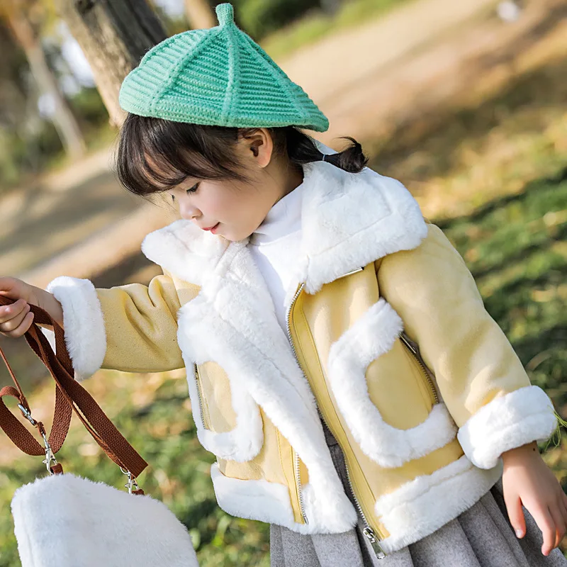 Scsech/детское зимнее плотное теплое пальто в клетку для девочек зимняя одежда