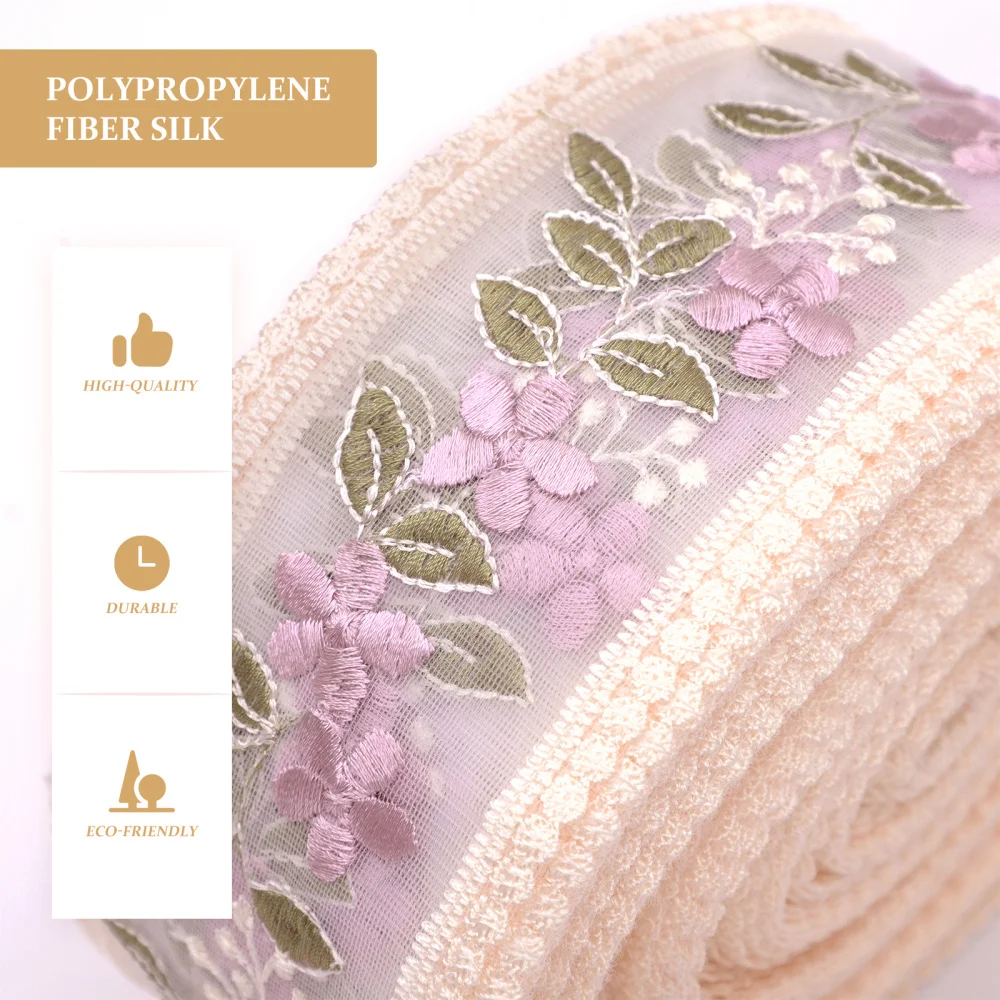 

1pc 30 Yards Embroidery Lace Trim Flower Pattern Lace Sewing Ribbon DIY Lace