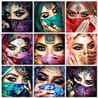 MEIVN DIY алмазная живопись Женский портрет полная квадратная Алмазная вышивка пейзаж Стразы картины Набор для творчества