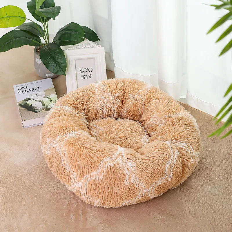 

Washable Super Large Dog Bed Round Pets Bed Winter Warm Sleeping Plush Dog Kennel Cat Mats Puppy Cushion Mat Dog Cat Supplies