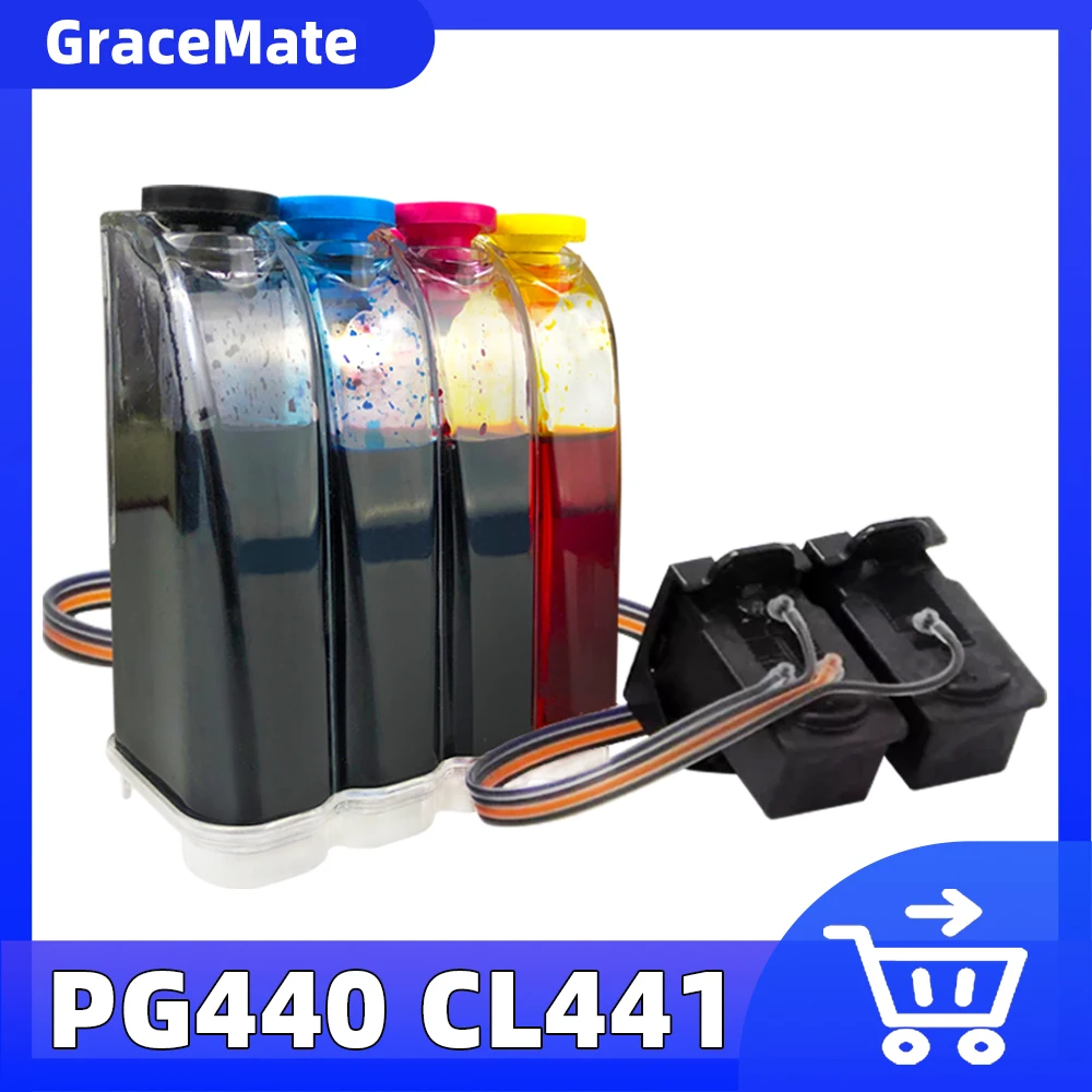 

CISS PG440 CL441 Compatible For Canon Ink Cartridge MX374 MX378 MX394 MX434 MX454 MX474 MX514 MX524 MX534 MG2140 MG2240