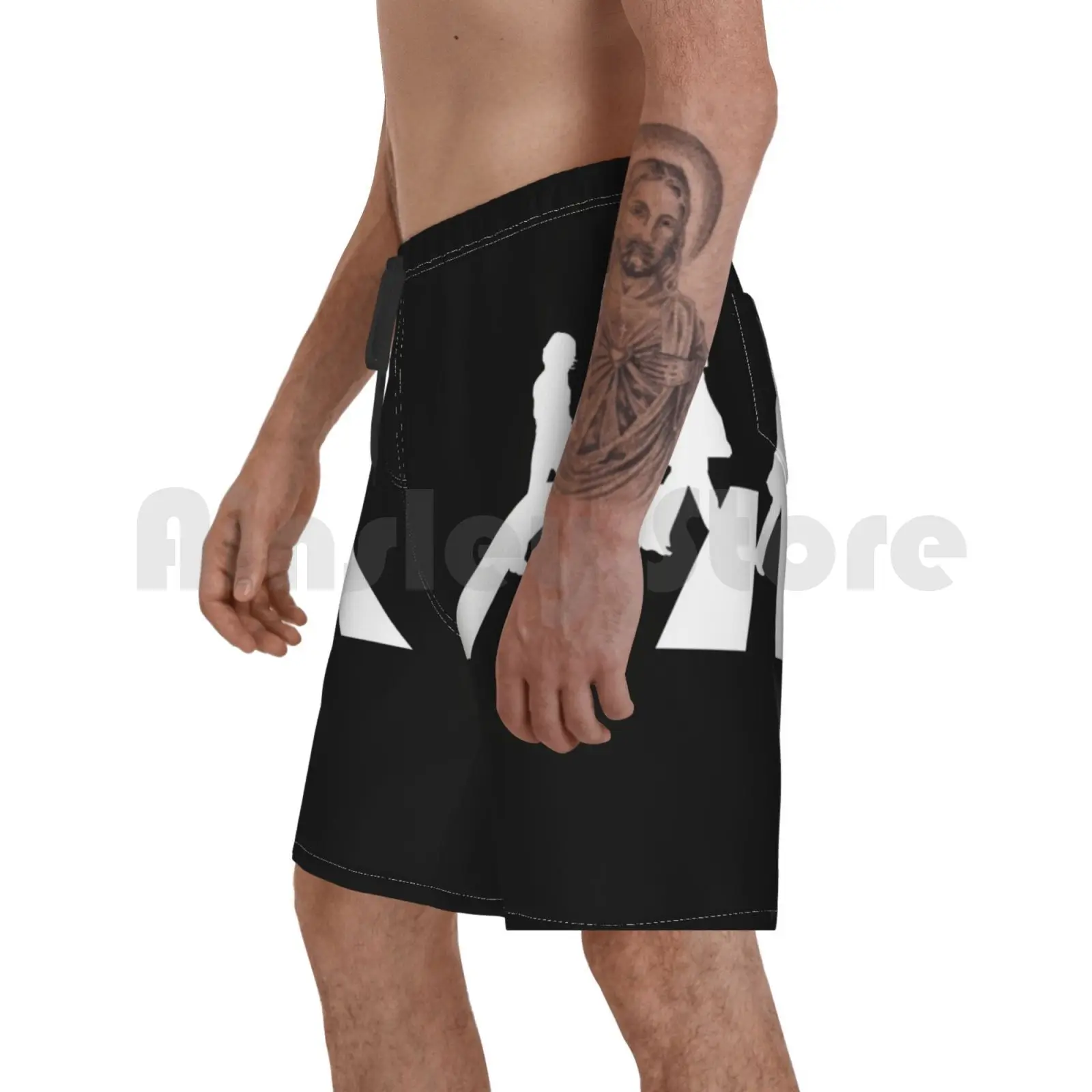 

Минималистичный Пляжные шорты мужские пляжные шорты Плавание Мужские Шорты для купания классической музыки а-ля 60ые Here Comes The Sun Винтаж 70s ре...