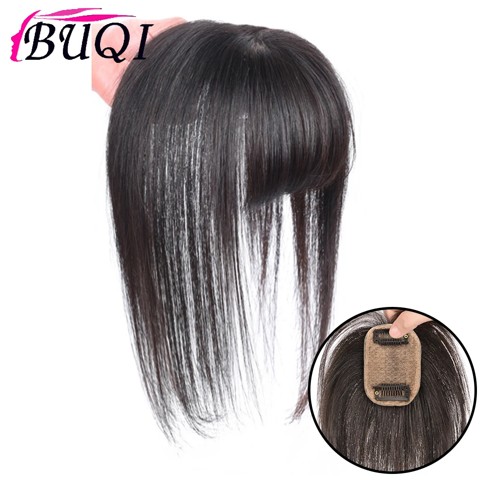 BUQI Женская Черная удлиненная заколка для наращивания волос натуральный Прямой