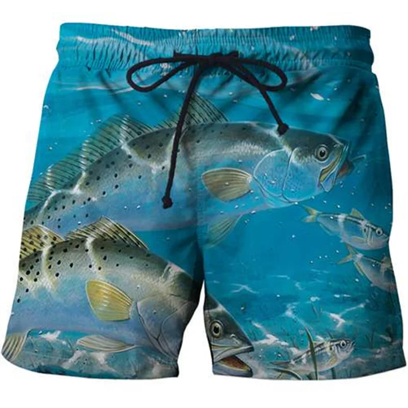 

Tropical Fish HD 3D Swimming trunks shorts Mens Funny Fishing Bermuda Breathe Men's Boys Beach pants Sport shorts Top Size