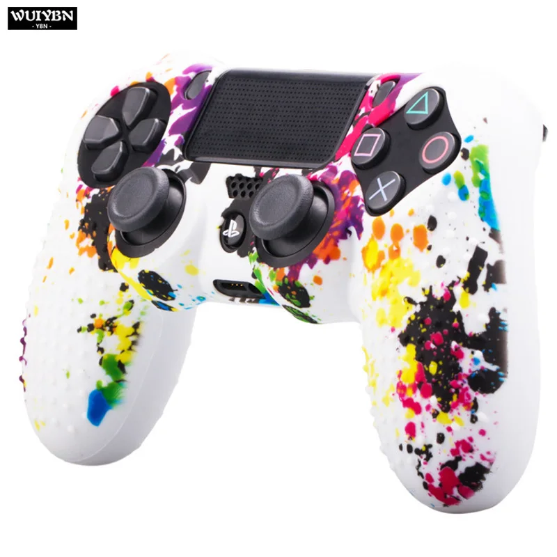 color 3 WUIYBN PS4 Цветной силиконовый защитный чехол геймпад Противоскользящий рукав для SONY playstation Dualshock 4 DS4 Pro тонкий контроллер - Цвет: color 3