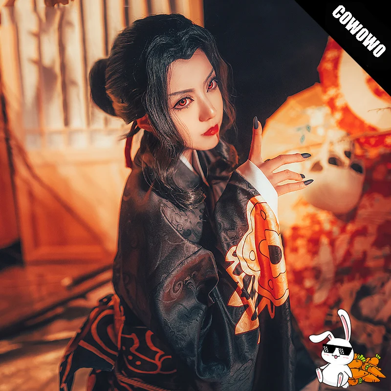 

Аниме! Кимоно музан из м/ф «рассекающий демонов», косплей костюм унифома, костюм на Хэллоуин, полный комплект, бесплатная доставка