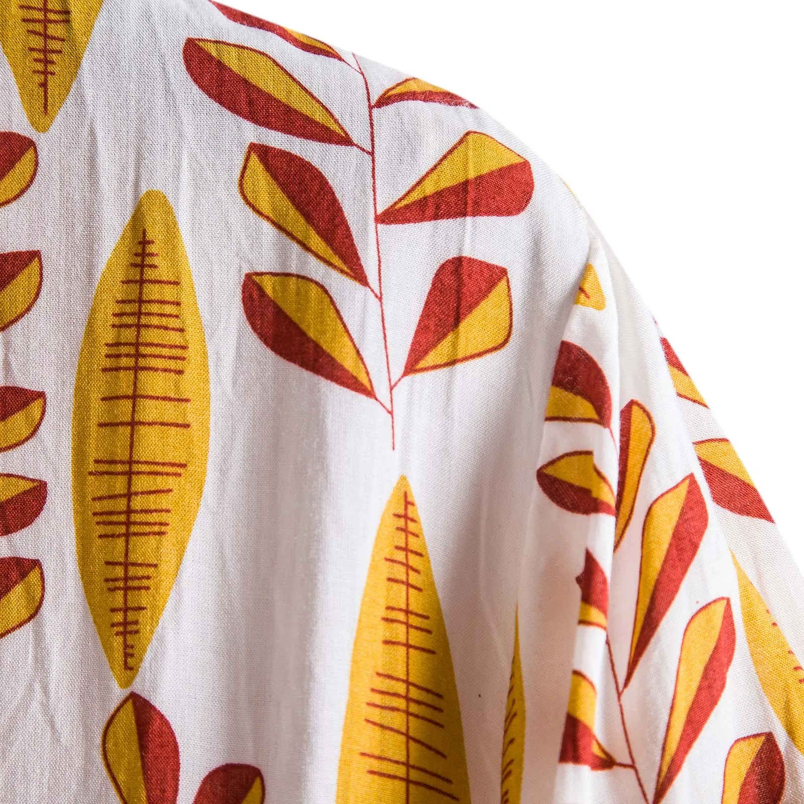 

Fashion Men's Shirt Casual Leaves Print Short Sleeve Button Turn-down Shirt Blouse High Quality Loose Daily Shirt Dropshipping