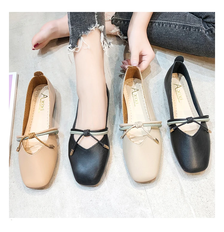 Женские туфли на плоской подошве размера плюс 35 43 Туфли Мэри Джейн балетки