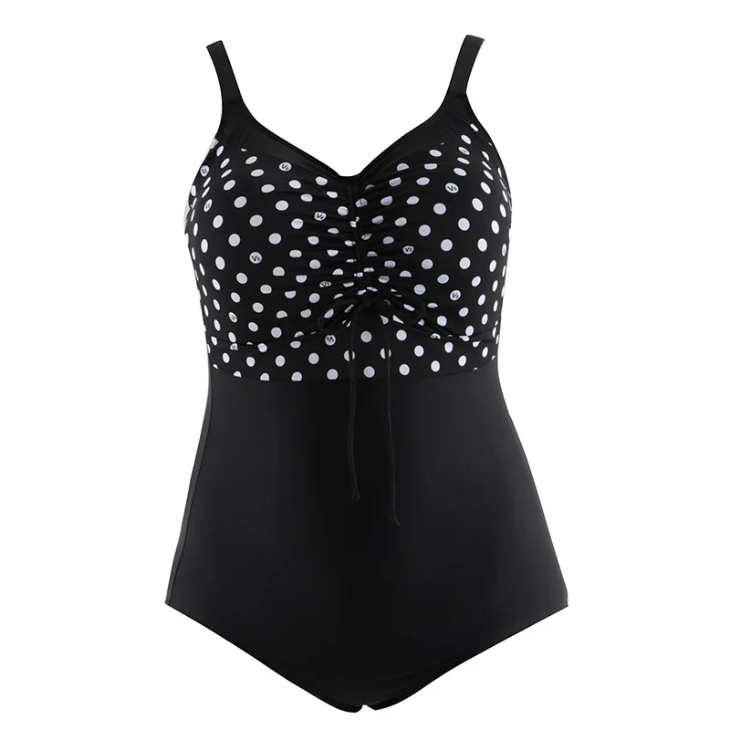 

Drozeno 2020 one piece swimsuit women's pure ribbon wave point Swimsuit Large women's swimsuit hot spring beach swimsuit