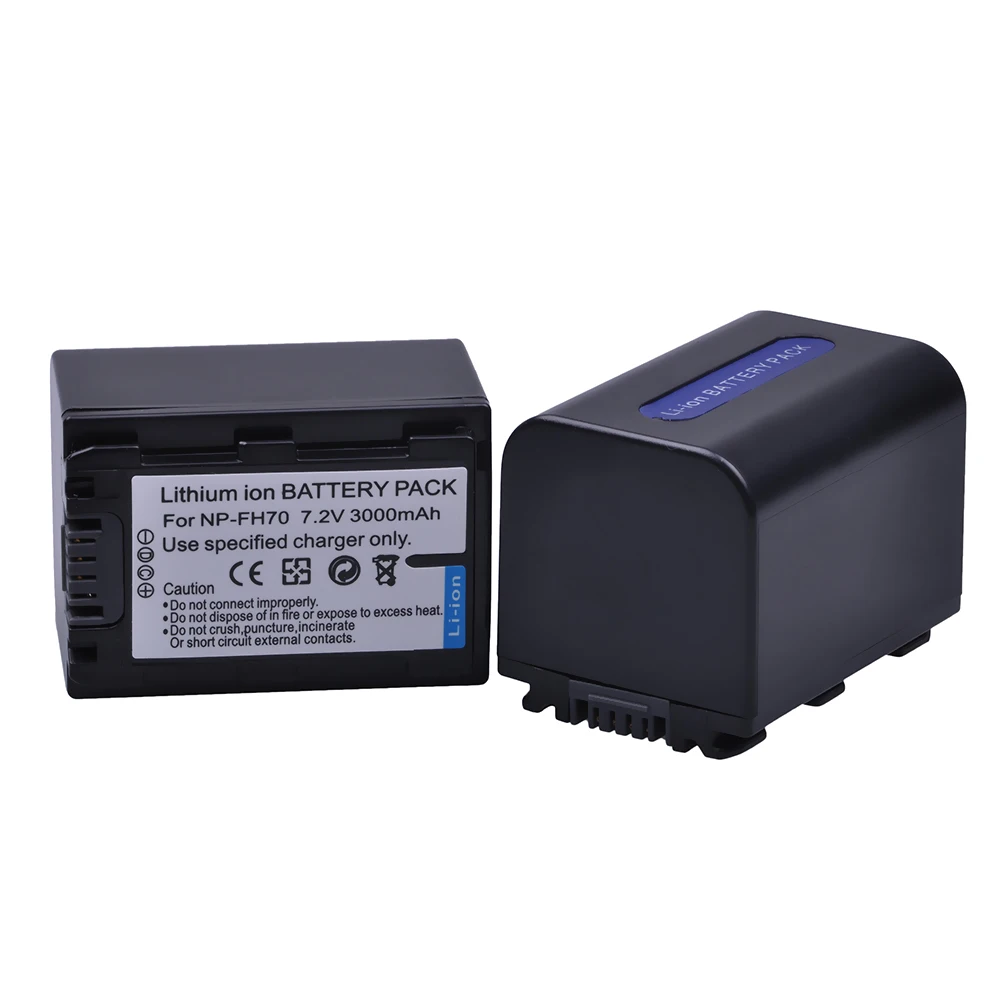 3000mAh NP-FH70 Battery for Sony NP-FH100 FH60 FH70 NP-FH90 and Sony DCR-DVD650 DCR-HC20 DCR-HC21 DCR-HC48 DCR-HC62 DCR-SR42
