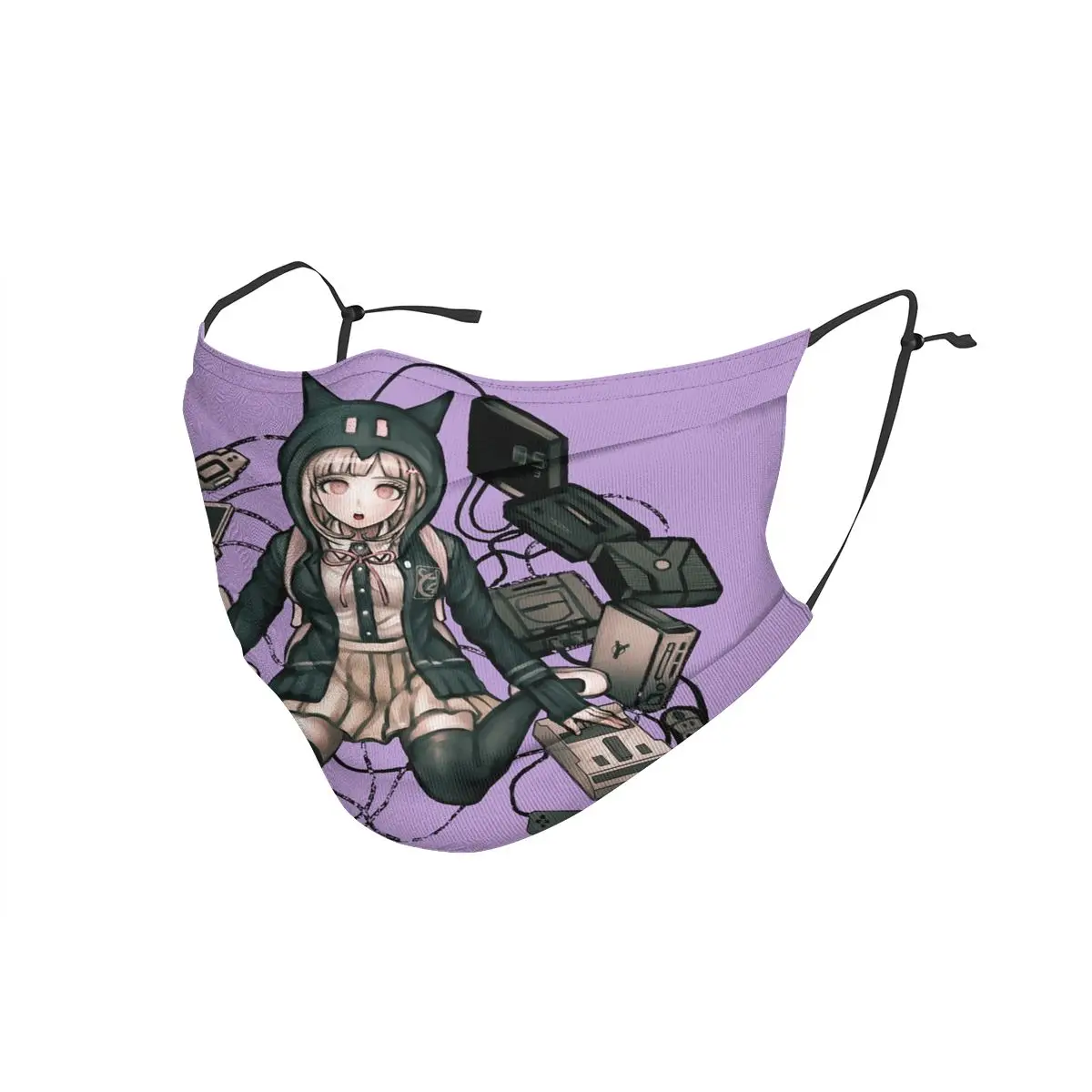 Многоразовая унисекс маска для лица Chiaki Nanami Danganronpa взрослых приключений игры