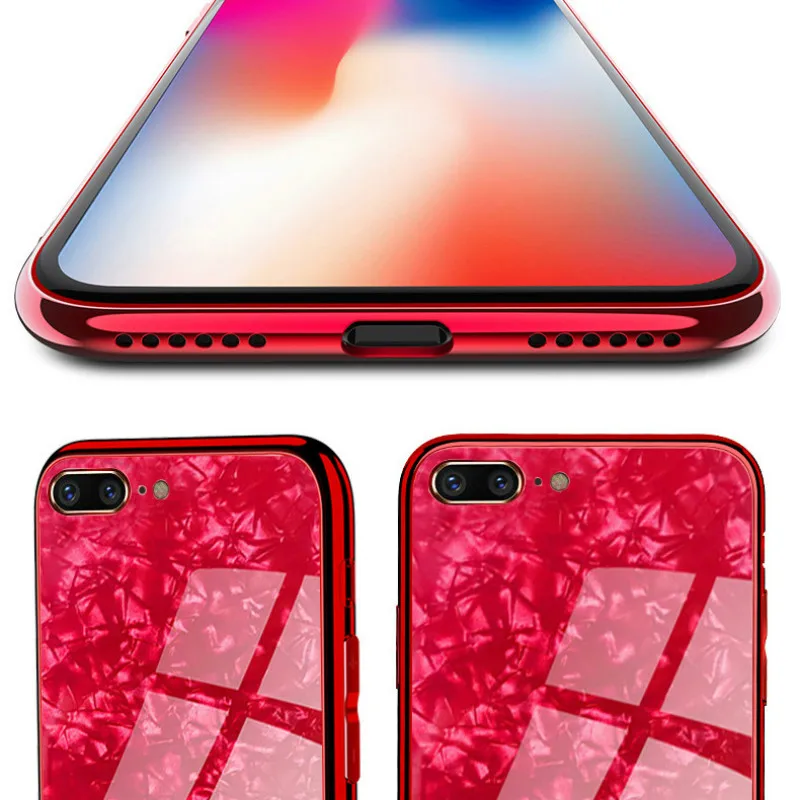 Стеклянный чехол для телефона Iphone 7 8 6 S защита от падения задняя крышка XR X XS MAX