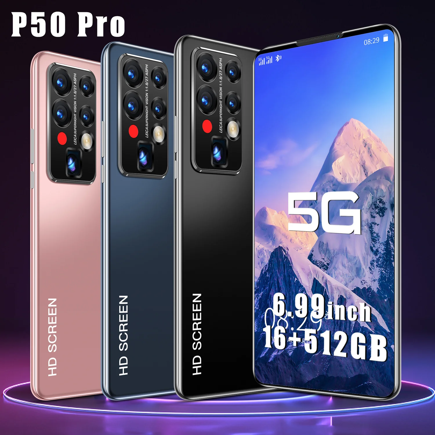 

Смартфон P50 Pro, 2021 дюйма, 16 + 6,9 ГБ, 32 МП, 512 мАч