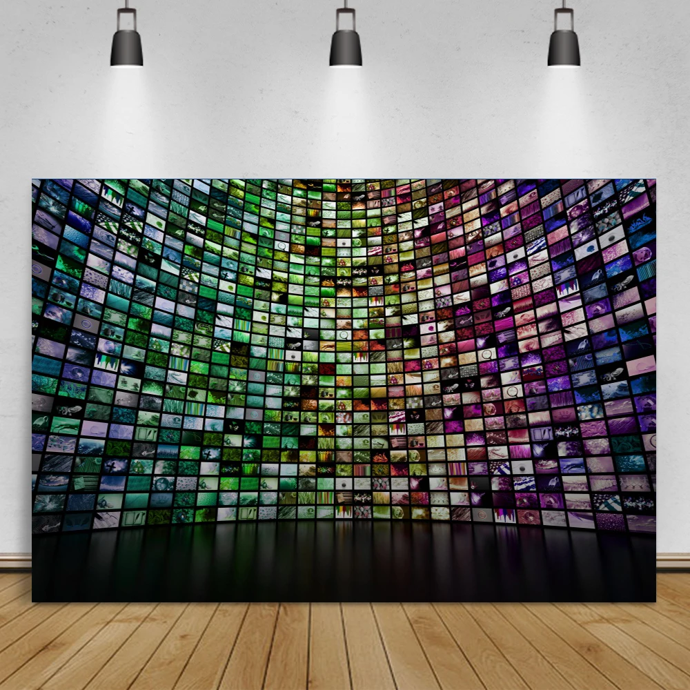 

Laeacco, 3D узоры, разные мониторы, фото, Настенный декор для вечерние, фотозон, баннер, Фотофон, фотографические фоны