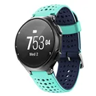 Силиконовый двухцветный ремешок для часов Garmin Forerunner220, 230, 235, 620, 630, 735XT, маленькие круглые отверстия