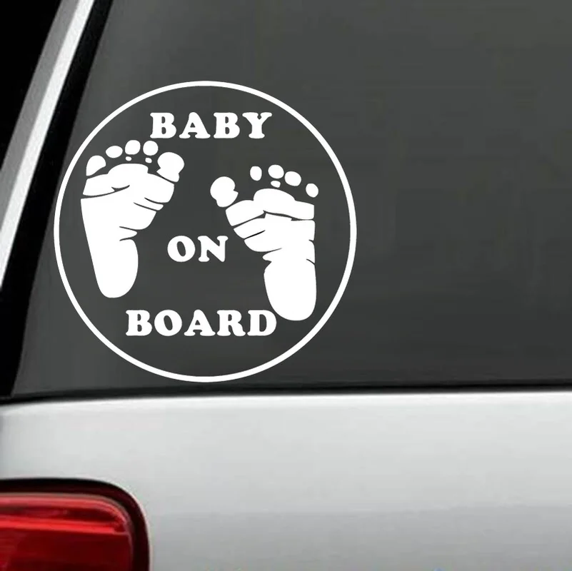 13cm*13cm Baby on Board Funny Vinyl Decal Sticker Car Stickers Window Safety Sign | Автомобили и мотоциклы