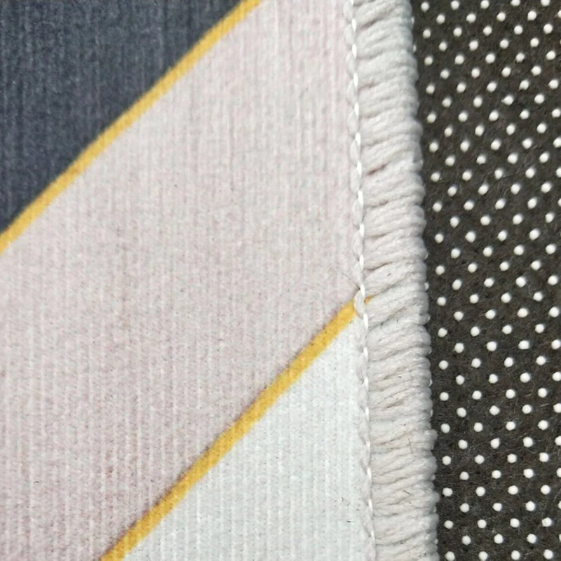 

Nordic Geometric Pattern Printing Round INS Popular Bedroom Living Room Decoration Office Hotel Home Carpet Large