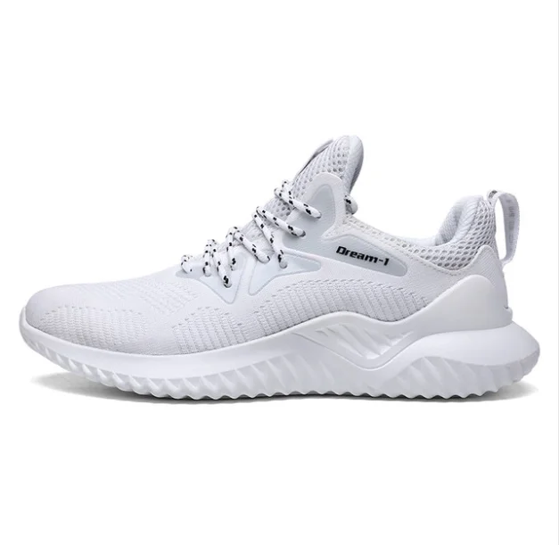 Мужская обувь, кроссовки для бега air, Loopschoenen Mannen, на шнуровке, спортивные кроссовки, Zapatillas Sportschoenen, для улицы, Wandelen - Цвет: White