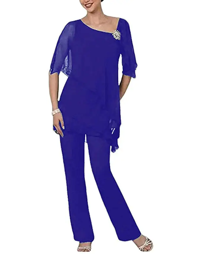 Женское элегантное платье для матери невесты костюм из 2 предметов с короткими