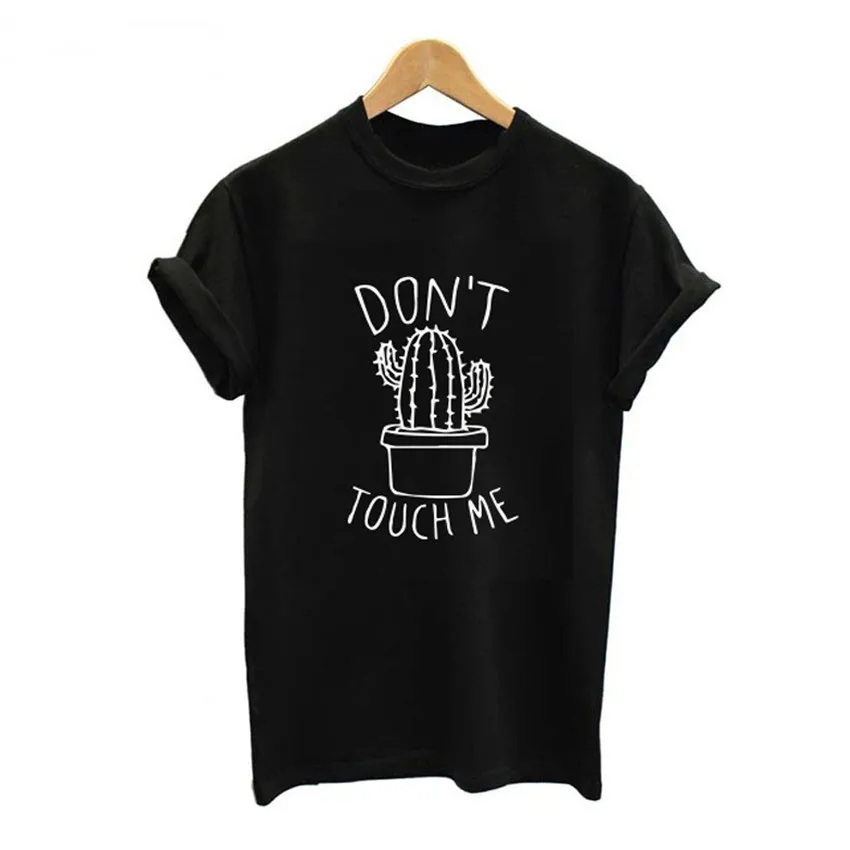 

Cactus Printed Women's T-Shirt Cotton Harajuku Summer Female Top Tee For Lady Girl Funny Round neck T-shirts Hipster Tumblr