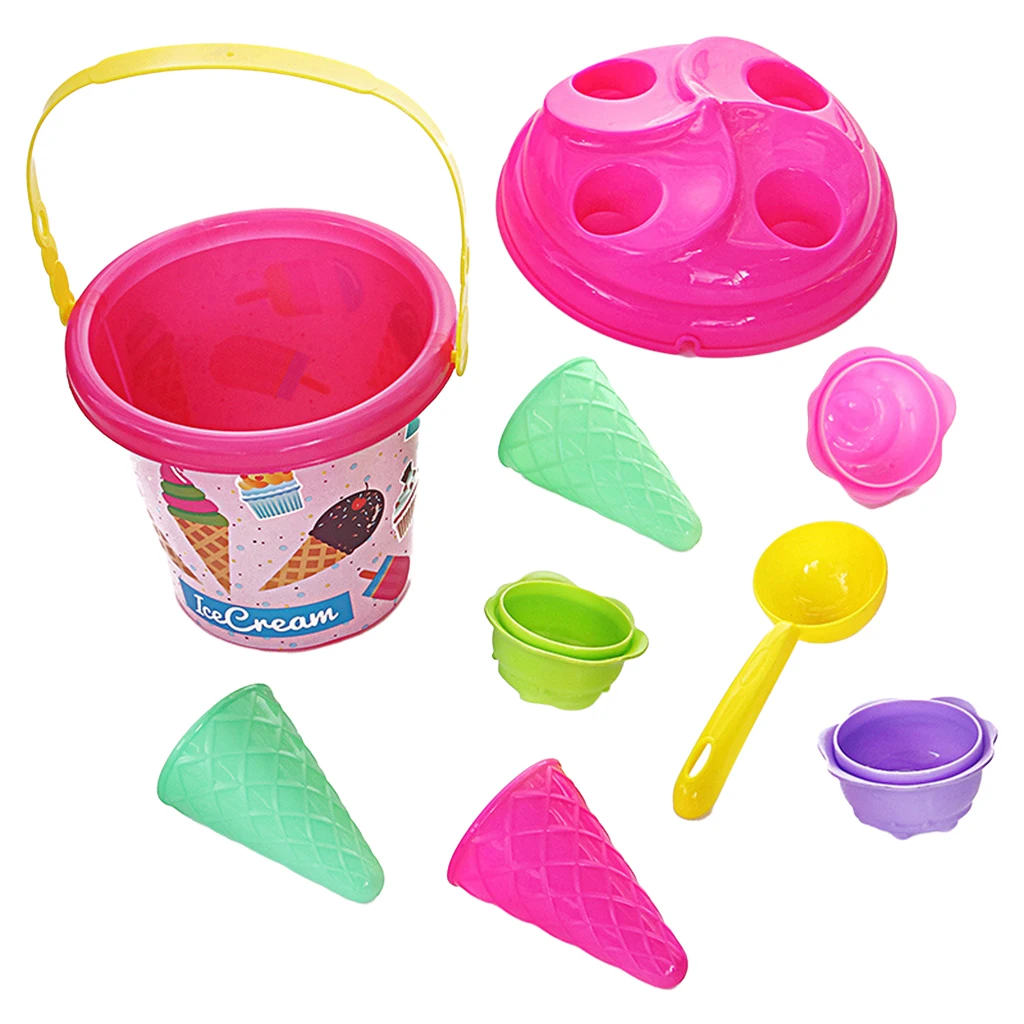 

Летние пляжные песочные игрушки ведро ведерко со льдом формы для крема песок песочница играть