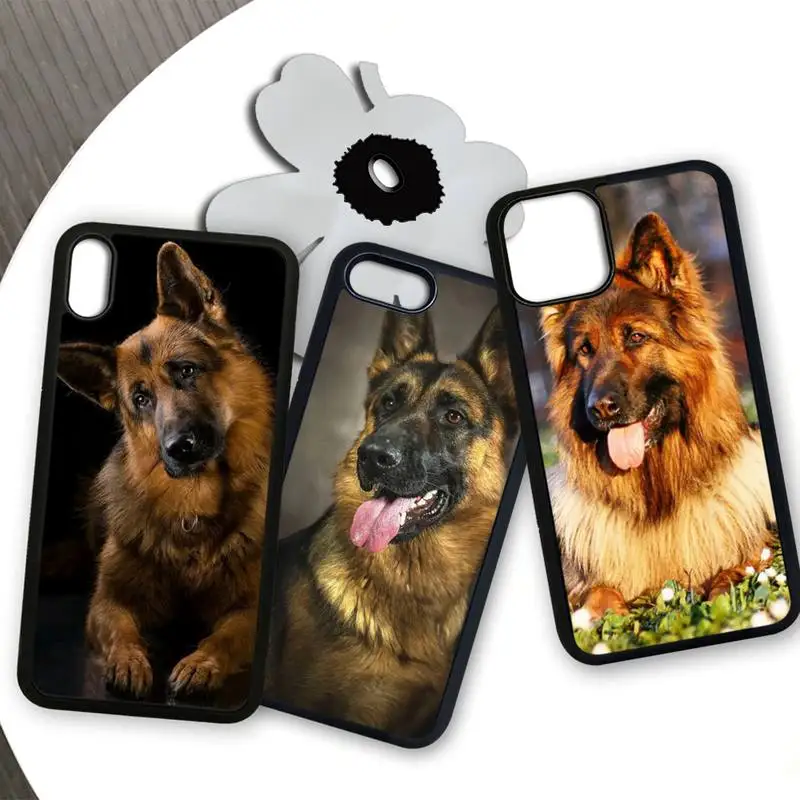 

German Shepherd Dog Phone Case For Samsung S9 S10 S20 Plus S21 S30 Ultra S7 S8 S10e Note 9 20 High Quality PC Cover