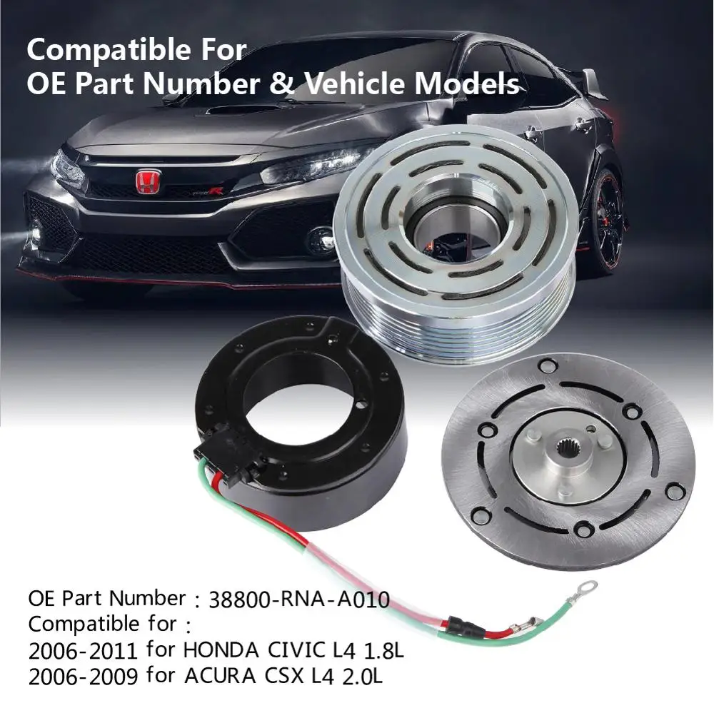 

CARBOLE HIGHEST QUALITY AC COMPRESSOR CLUTCH KIT FIT FOR HONDA CIVIC 1.8 L 2006 2007 2008 2009 2010 2011 A/C