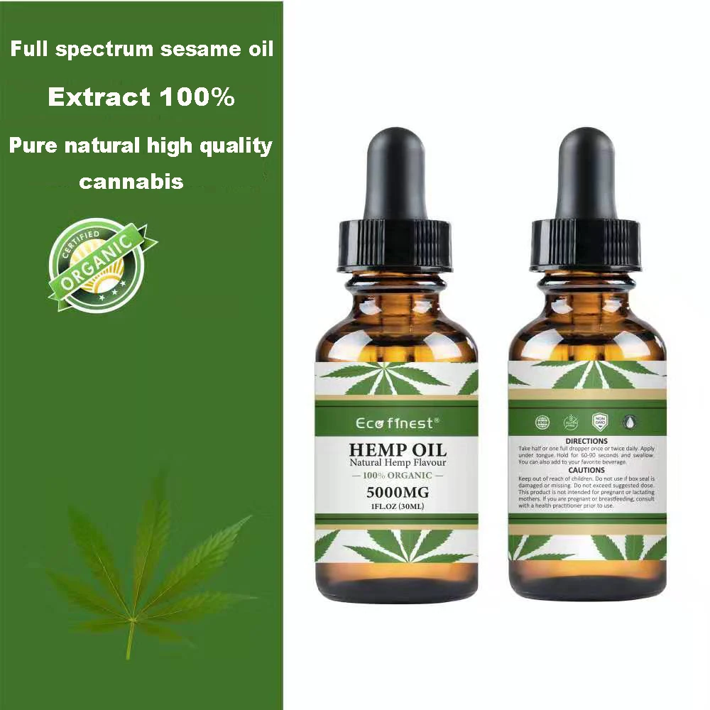 Натуральное масло семян конопли чистое органическое эфирное для снятия стресса