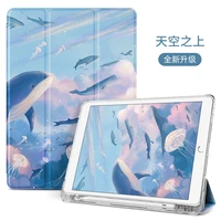 with pencil holder case for ipad 5th 6th 9 7 7th 10 210 5 mini 5 7 9 pro 11 inch case 2020 tpu silicone smart cover wake funda