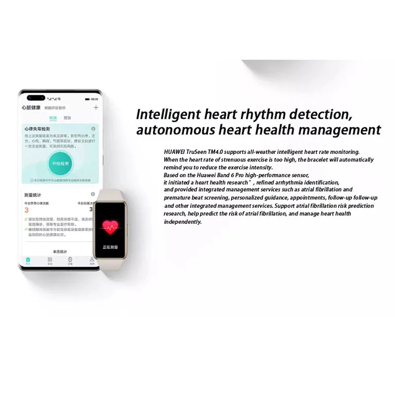

New Huawei Band 6 pro NFC Edition Smartband Blood Oxygen 1.47'' AMOLED Screen Heart Rate Tracker Sleep monitoring Bluetooth 5.0